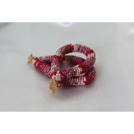 Parure Perles Rocailles-Couleurs Divers Tons de Roses (7)