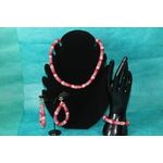 Parure Perles Rocailles-Couleurs Divers Tons de Roses (11)