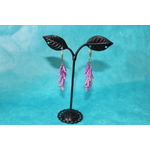 Parure Perles Rocailles-Couleurs Rose et Violette (7)