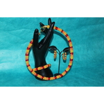 Parure Perles Rocailles-Couleurs Jaune, Orange et Rouge (7)