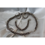 Parure Perles Rocailles-Couleurs Aubergine et Argent (12)