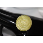 Elastique à Cheveux-Resine UV Pailletée- Jaune Citron (6)