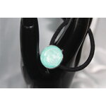 Elastique à Cheveux-Resine UV Pailletée- Vert dEau (5)