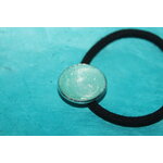 Elastique à Cheveux-Resine UV Pailletée- Vert dEau (4)