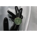 Elastique à Cheveux-Resine UV Pailletée- Vert Olive (6)
