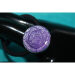 Elastique à Cheveux-Resine UV Pailletée- Violette (5)
