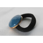 ChouChou-Pâte Polymère Bleu-Support Doré (2)