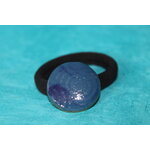 ChouChou-Pâte Polymère Bleu-Décalcomanie Marbré-Support Bronze (4)