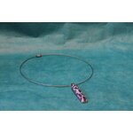 Collier-Acier-Argente-Support-Rectangulaire-Polymere-Bleu-Violet-3
