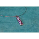 Collier-Acier-Argente-Support-Rectangulaire-Polymere-Bleu-Violet-4
