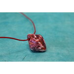 Collier-Chaine-Imitation-Cuir-Rouge-Polymere-Toupie-Multicolore-2
