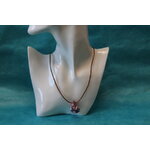 Collier-Chaine-Imitation-Cuir-Dore-Polymere-Multicolore