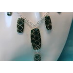Collier-Chaine-Argente-Polymere-Ocre-Verte-4