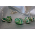 Collier-Chaine-Argente-Perles-Polymere-Vertes-5