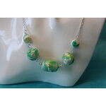Collier-Chaine-Argente-Perles-Polymere-Vertes-3