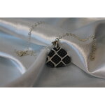Collier-Chaine-Argente-Polymere-Pied-de-Poule-Noir-Blanc-6