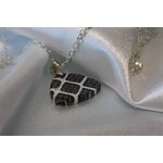 Collier-Chaine-Argente-Polymere-Pied-de-Poule-Noir-Blanc-5