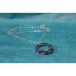 Collier-Chaine-Argente-Polymere-Bleu-Vert-Blanc-2