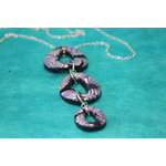 Collier-Chaine-Argente-Polymere-Fleur-Violette-Noir-1