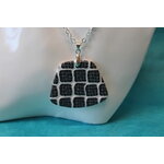 Collier-Chaine-Argente-Polymere-Pied-de-Poule-Noir-Blanc-1