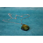 Collier-Chaine-Argente-Polymere-Degrade-Vert-Jaune-Spirale-Noir