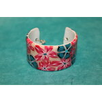 Bracelet-Polymere-fleurs-multicolore