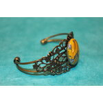 Bracelet-Reglable-Acier-Bronze-Cabochon-Polymere-Argent-Or-9