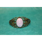 Bracelet-Reglable-Acier-Bronze-Cabochon-Polymere-Blanc-Parme-8