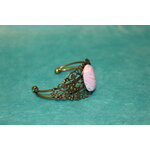 Bracelet-Reglable-Acier-Bronze-Cabochon-Polymere-Blanc-Parme-9
