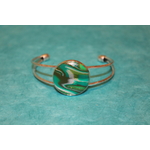 Bracelet-Reglable-Acier-Argente-Cabochon-Polymere-Degrade-Verts-9