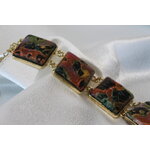 Bracelets-Cabochons-Carres-Acier-Dore-Polymere-Multicolore-2