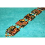 Bracelets-Cabochons-Carres-Acier-Dore-Polymere-Multicolore-6