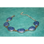 Bracelet-Acier-Argente-Forme-Gouttes-Eau-Polymere-Bleu-Argente-6