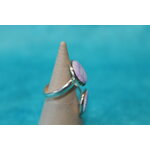 Bague-Reglable-Acier-2 Cabochon-Polymere-Blanc-Parme (4)