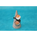 Bague-Acier-Cuivre-Reglable-2 Cabochons-Polymere-Orange-Blanc (3)