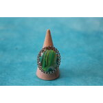 Bague-Reglable-Acier-Polymere-Rayures-Vertes