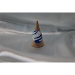 Bague-Reglable-Acier-Polymere-Bleu-Blanc
