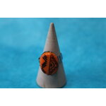 Bague-Acier-Reglable-Polymere-Orange-Motif-Noir (4)