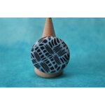Bague-Reglable-Acier-Cabochon-Rond-Polymere-Noir-Bleu (5)