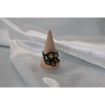 Bague-Fil-Alu-Noir-Perles-Acier-Dore