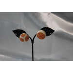 Boucle-Oreille-Acier-Argente-Clou-Oreille-Polymere-Orange-Blanc-1