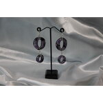 Boucle-Oreille-Polymere-Fleurs-Violette-Noir-1