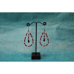 Boucle-Oreille-Pendante-Perles-Rose-Rouge-4