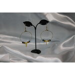 Boucle-Oreille-Creole-Acier-Dore-Perles-Breloque