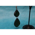 Boucle-Oreille-Pendente-Polymere-Marbrure-Verte-Noir (6)