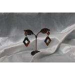Boucle-Oreille-Pendente-Triangle-Creux-Polymere-Multicolores