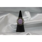 Bague-Support-Fleur-Acier-Polymere-Blanche-Violette