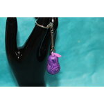 Porte-Cle-Poire-Polymere-Rose-Violet (3)