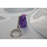 Porte-Cle-Poire-Polymere-Rose-Violet (6)