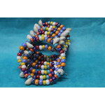 Bracelet-Multi-Rangs-Perles-Rocailles-Multicolores-Coquillage-Veritable (9)